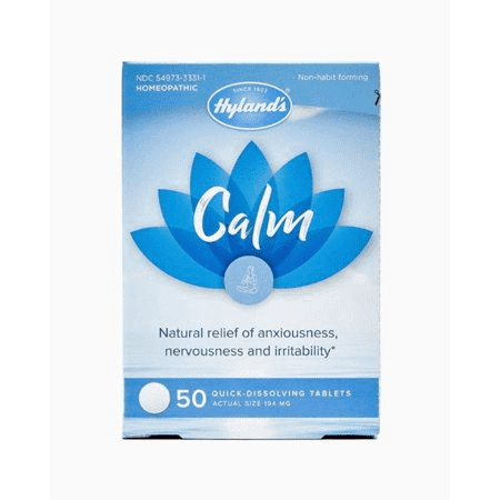 Hyland's Calm Natural Relief of Anxiousness, Nervousness, and Irritability, 50 ea (1 Pack)