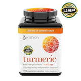 Youtheory Turmeric Extra Strength Formula Capsules 1,000 mg per Daily, 180 Count (Pack of 1)